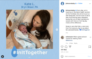 #InItTogether Campaign on Johsnon's Baby Instagram