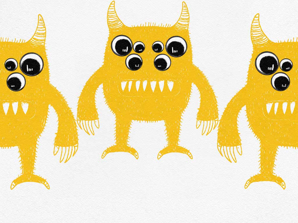 Adorable monster representing scary mistakes in your attribution model